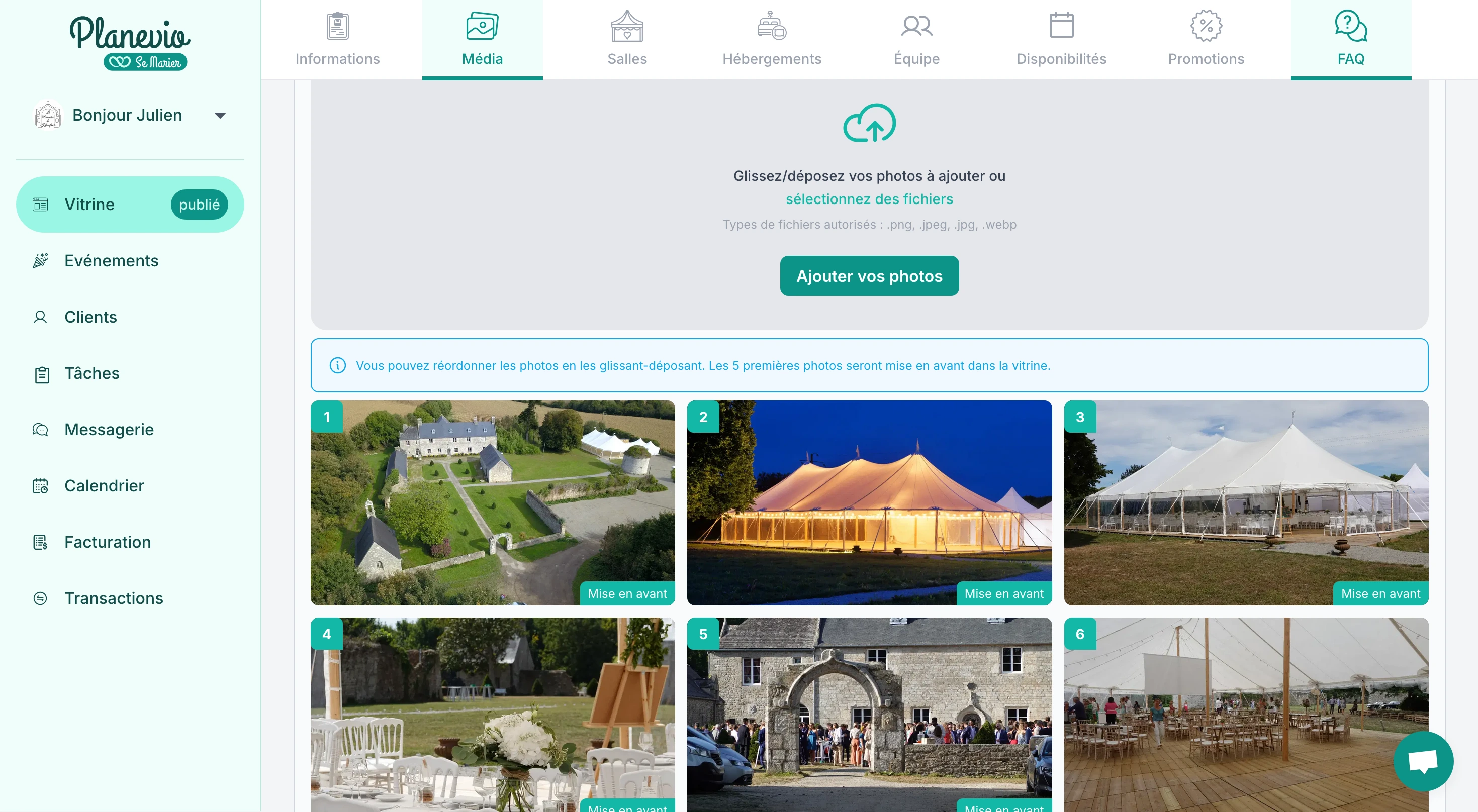 Portefeuille médias